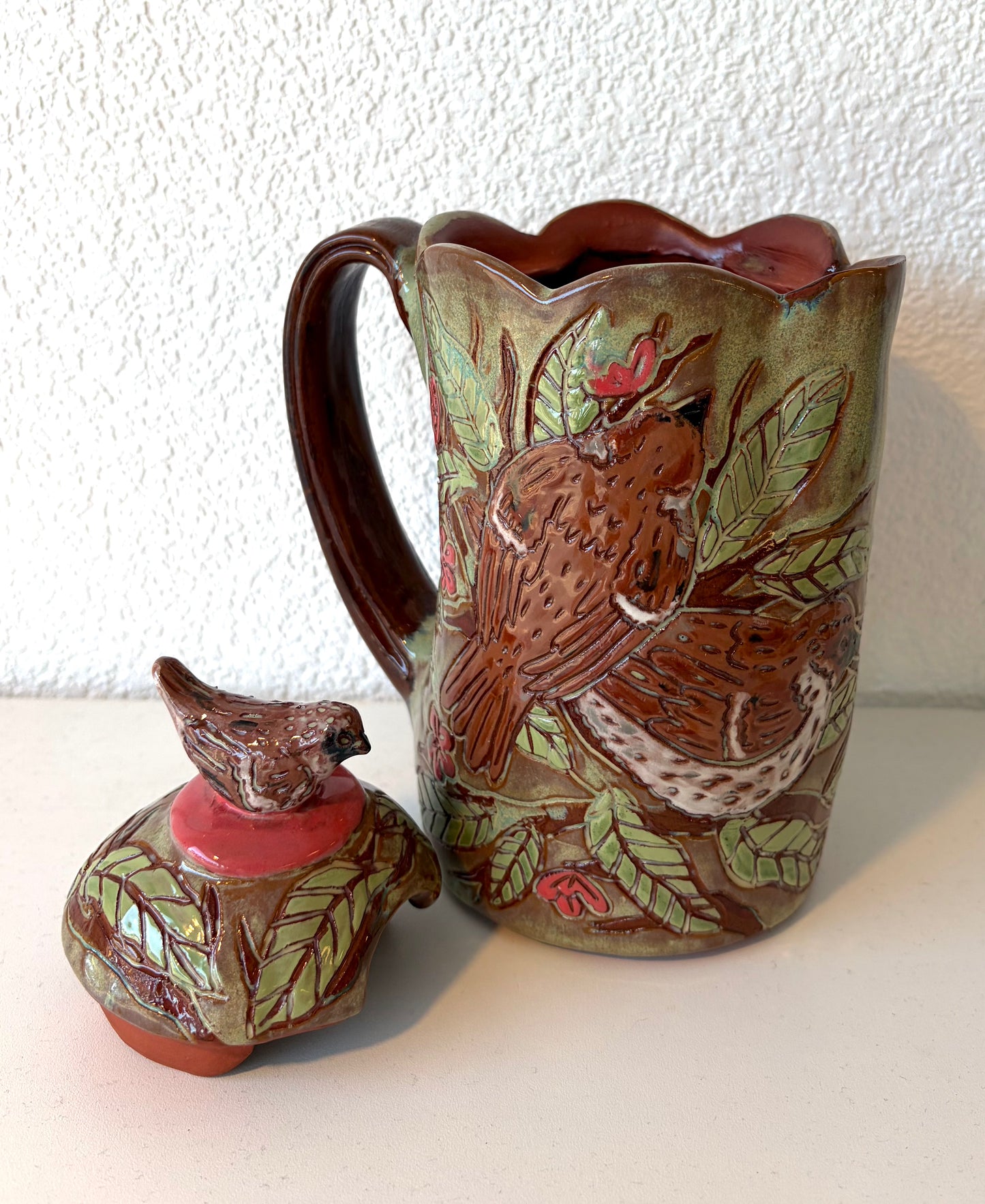 Sparrow Coffee Pot - Zoe Pinnell