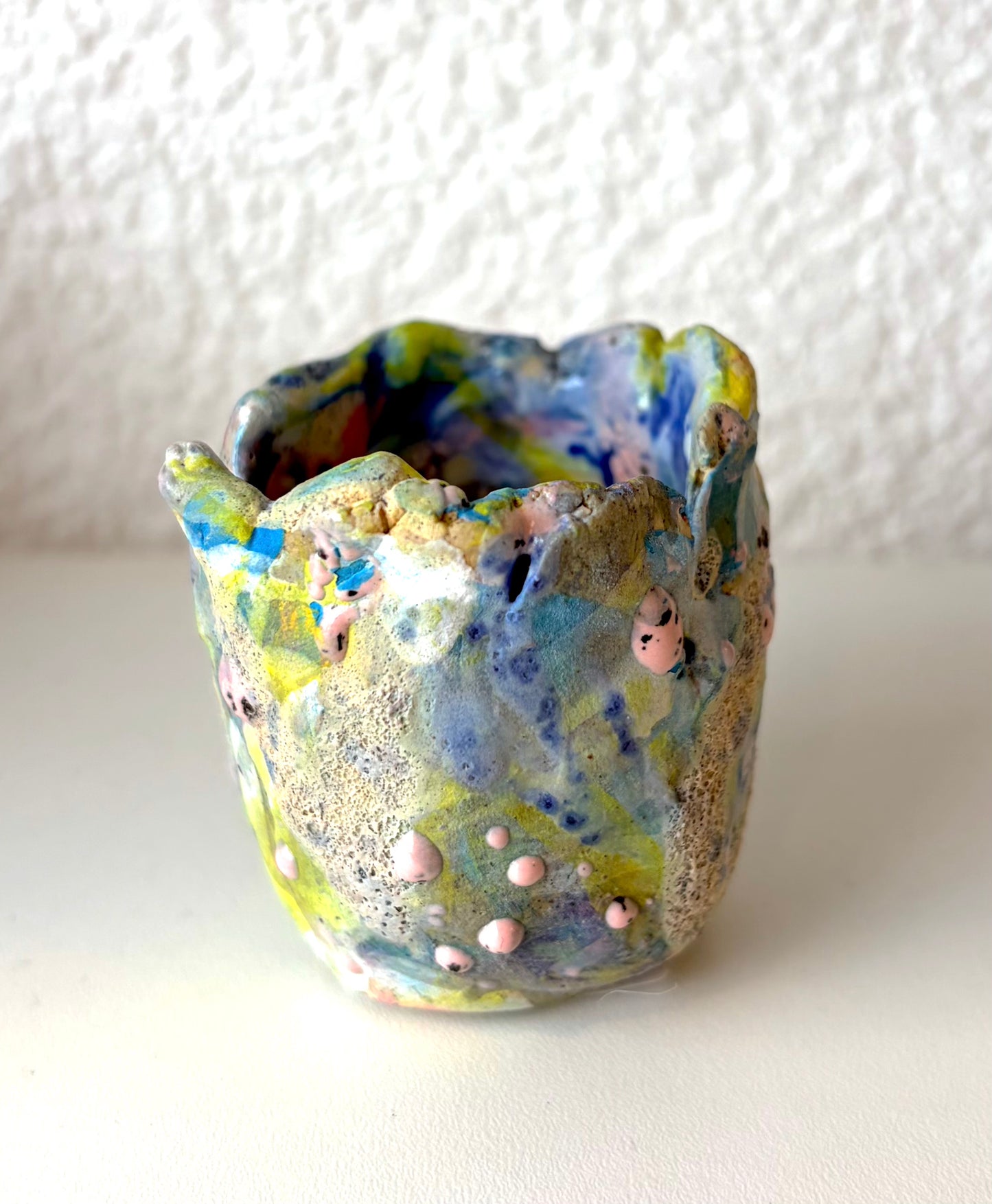 Mini Green/Blue Pot - Ryan Nesbitt