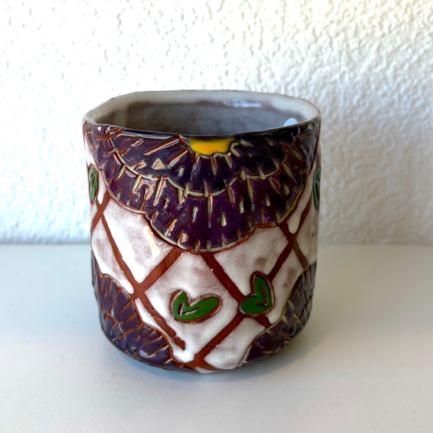 Purple Floral Cup - Zoe Pinnell
