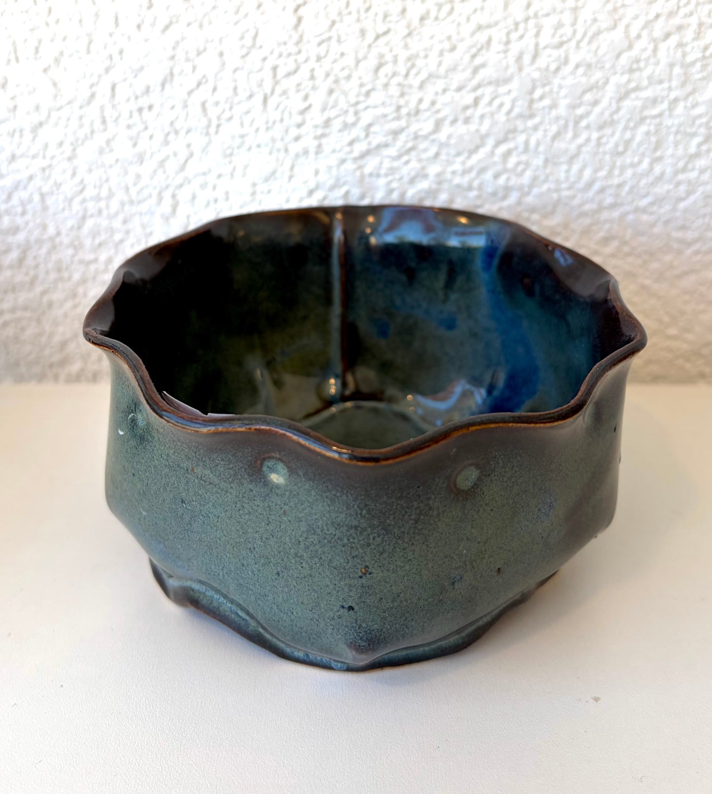 Blue Wavy Bowl - Rochelle
