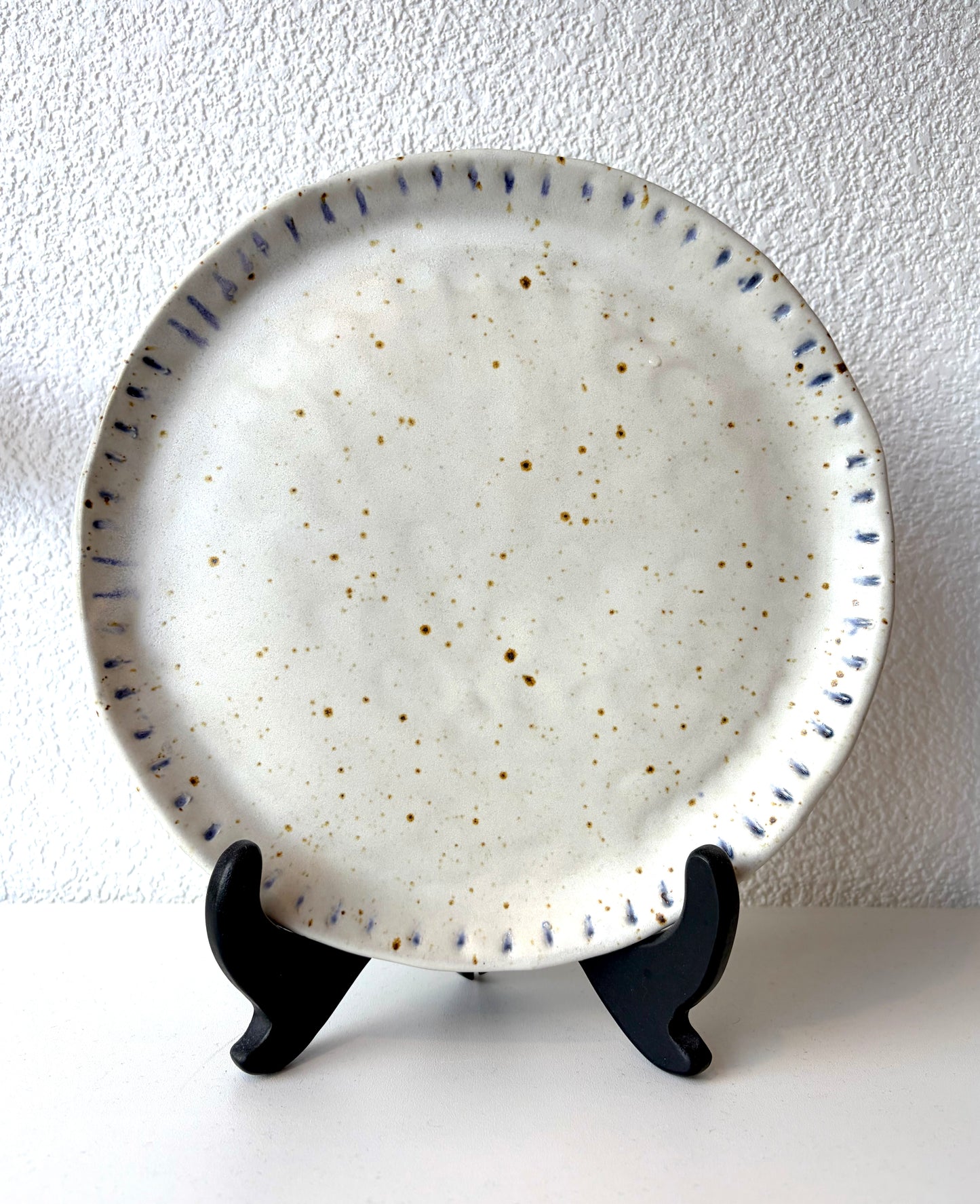 White and Blue Plate - Zoe Pinnell