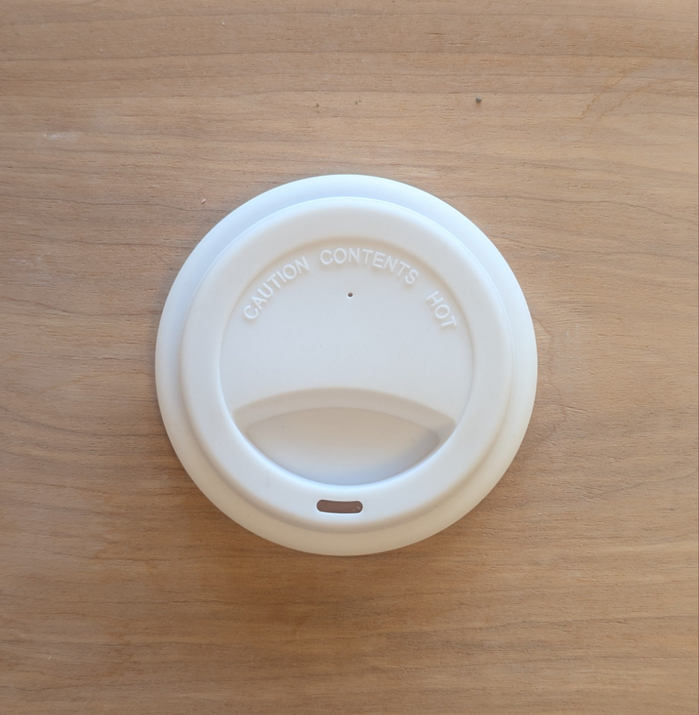 Silicone Travel Mug Lid - White