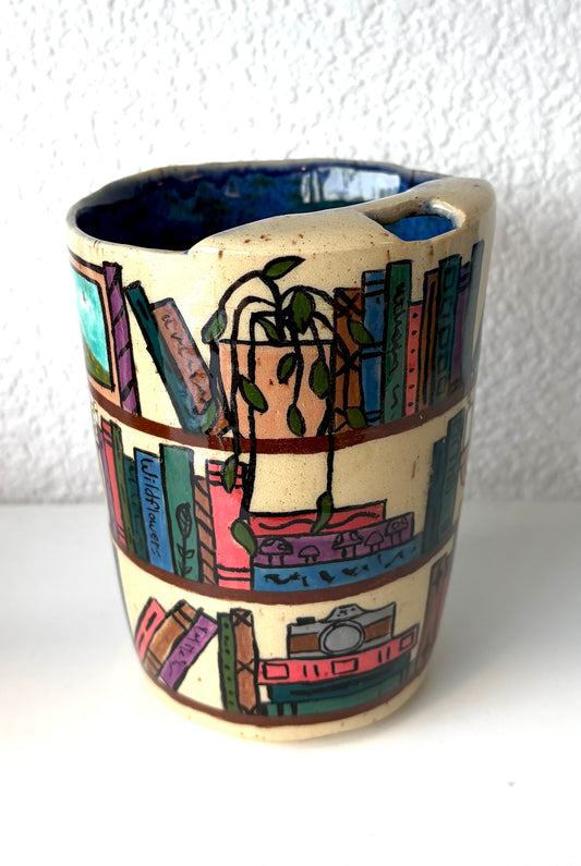 Book Travel Cup (Blue) - Saggy Pots