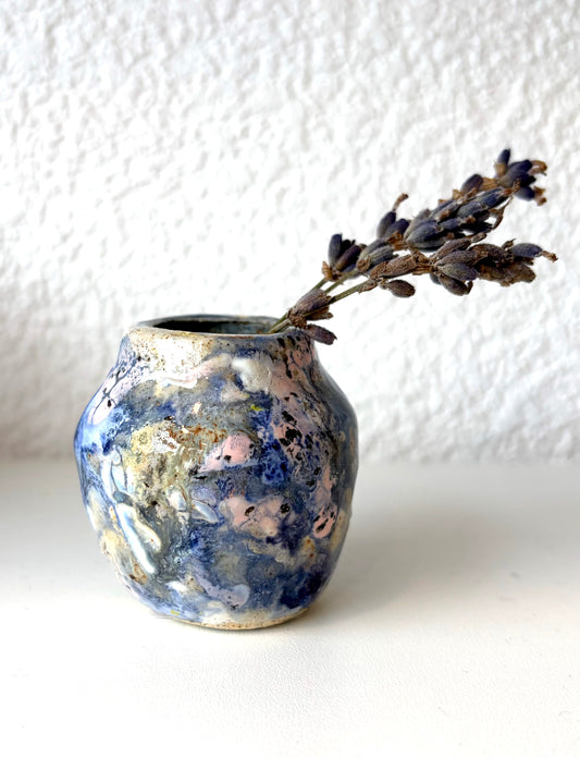 Mini Blue/Purple Pot - Ryan Nesbitt