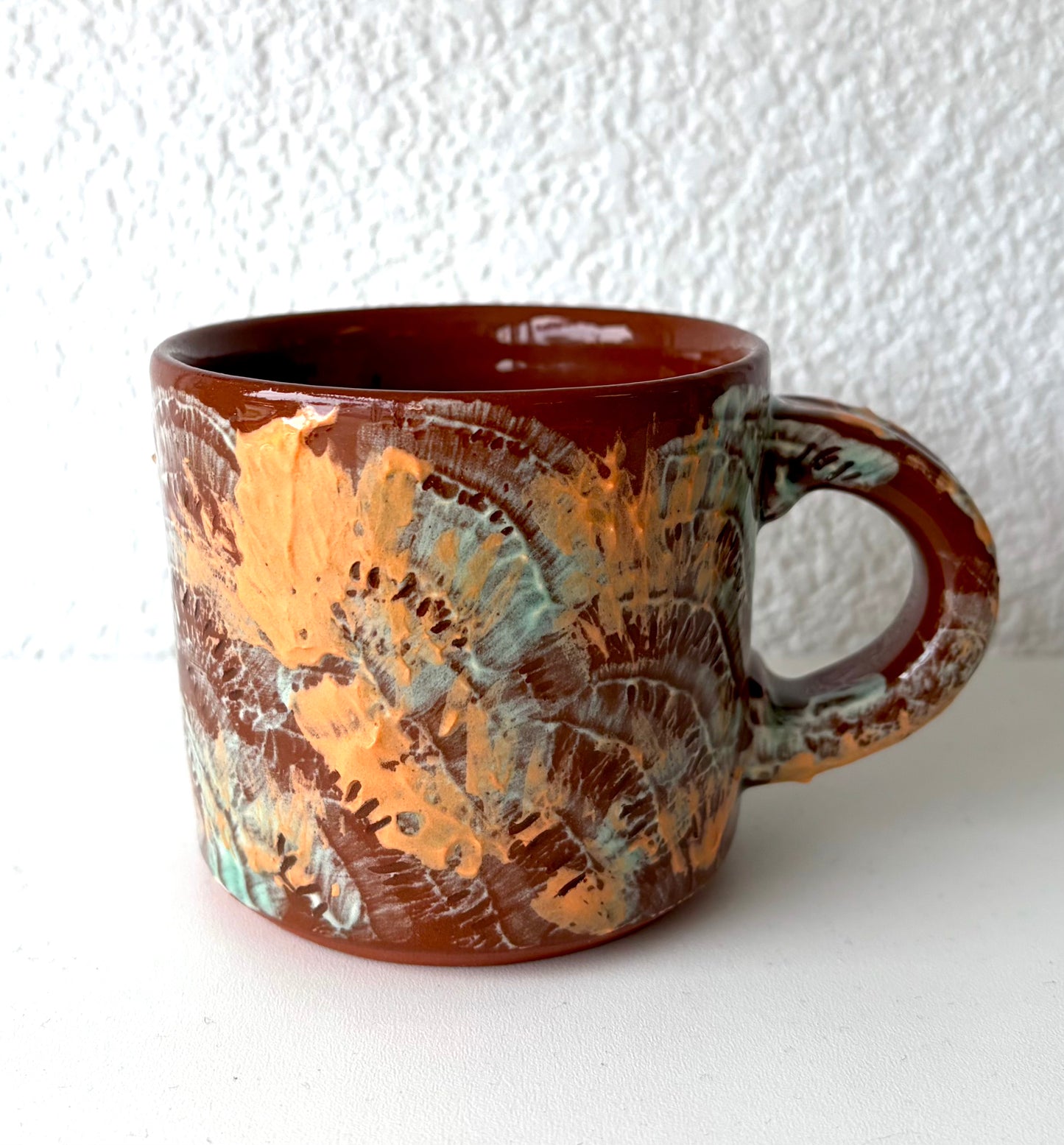 Blue and Coral Mug - Rebecca Chin