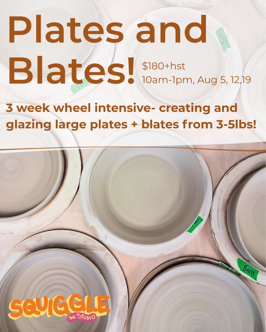Plates and Blates - 3wks -Wed  10AM-1PM - Aug 5-19