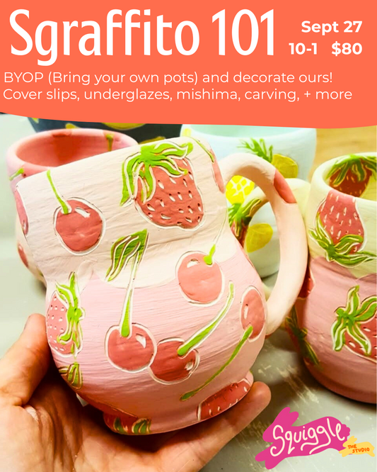Sgraffito 101 - Sat Sept 27 - 10am-1pm