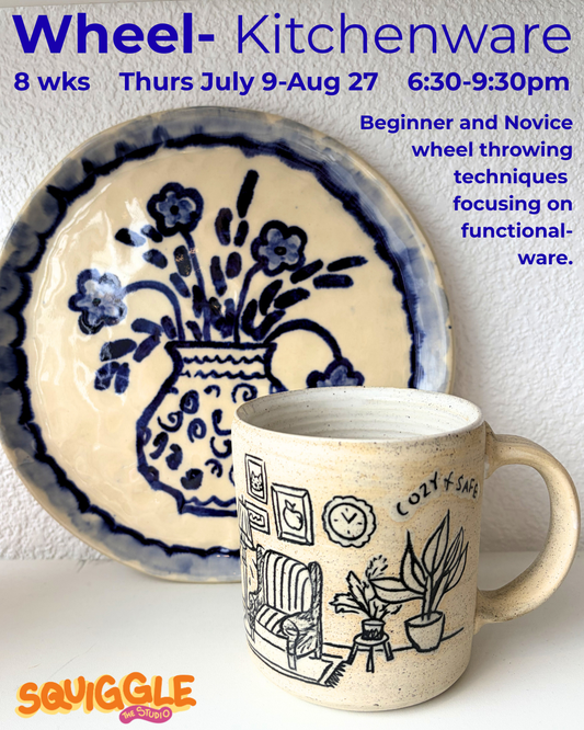 Wheel-Kitchenware ~ 8 wks ~ Thurs July 9-Aug 27 ~ 6:30-9:30