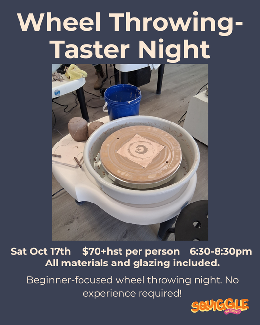 Wheel Throwing-Taster Night - Sat Oct 17 - 6:30-8:30pm