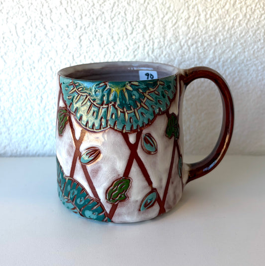 Blue Floral Mug - Zoe Pinnell