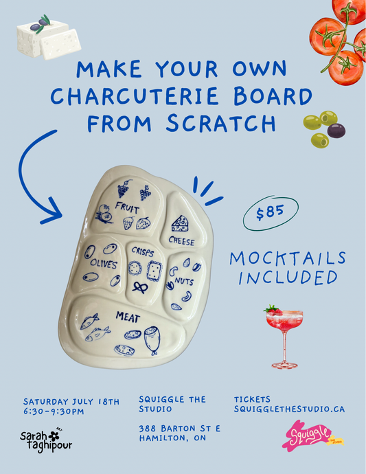 Charcuterie Boards + Mocktails - Sat July 18th - 6:30-9:30PM