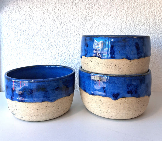 Dark Blue Dipped Bowl - Marin Hudson