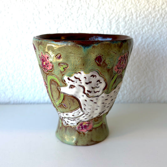 White Poodle Cup - Zoe Pinnell