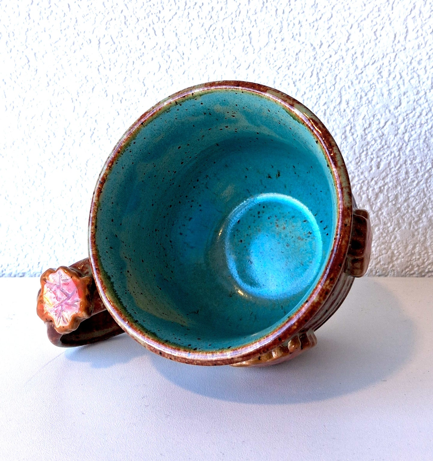 Brown/Blue Leaf Mug - Tal Shichor