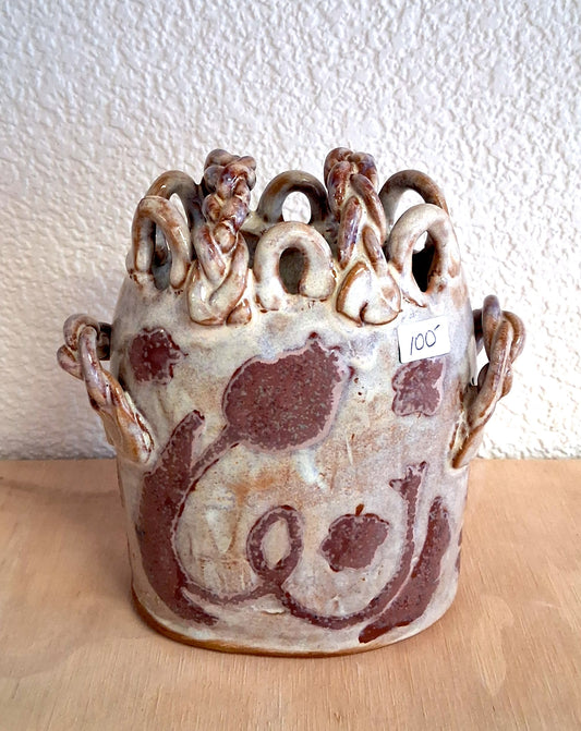 Purple and White Sm Vase - Zoe Pinnell