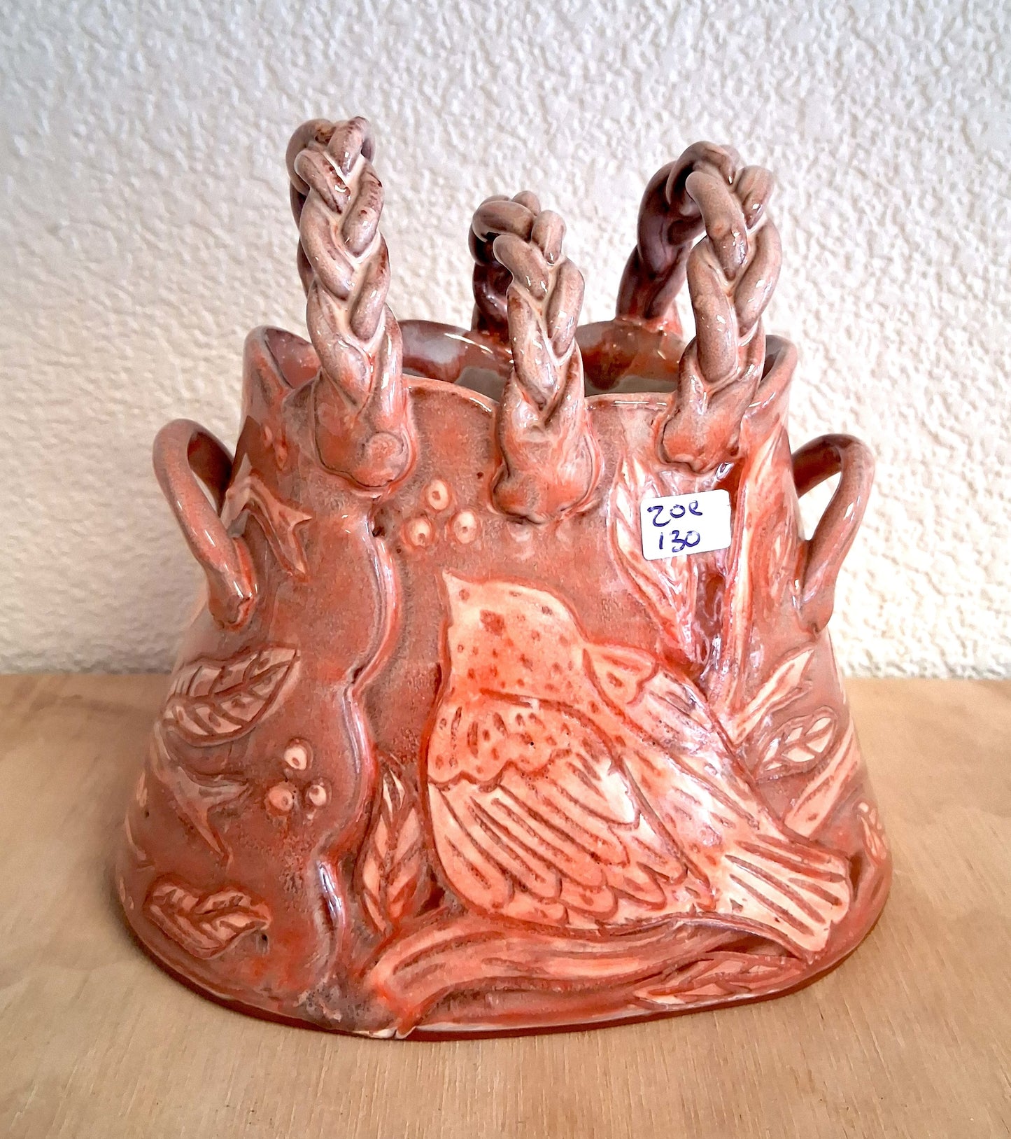 Pink Bird Vase Sm - Zoe Pinnell