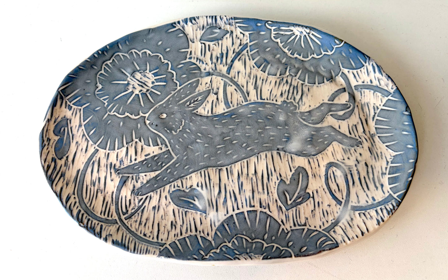 Grey Bunny Plate - Zoe Pinnell