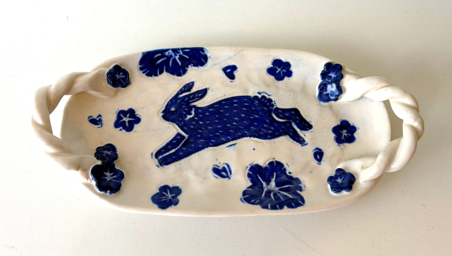 Blue Bunny Dish - Zoe Pinnell