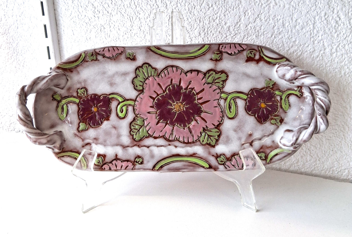 Pink Floral Tray- Zoe Pinnell