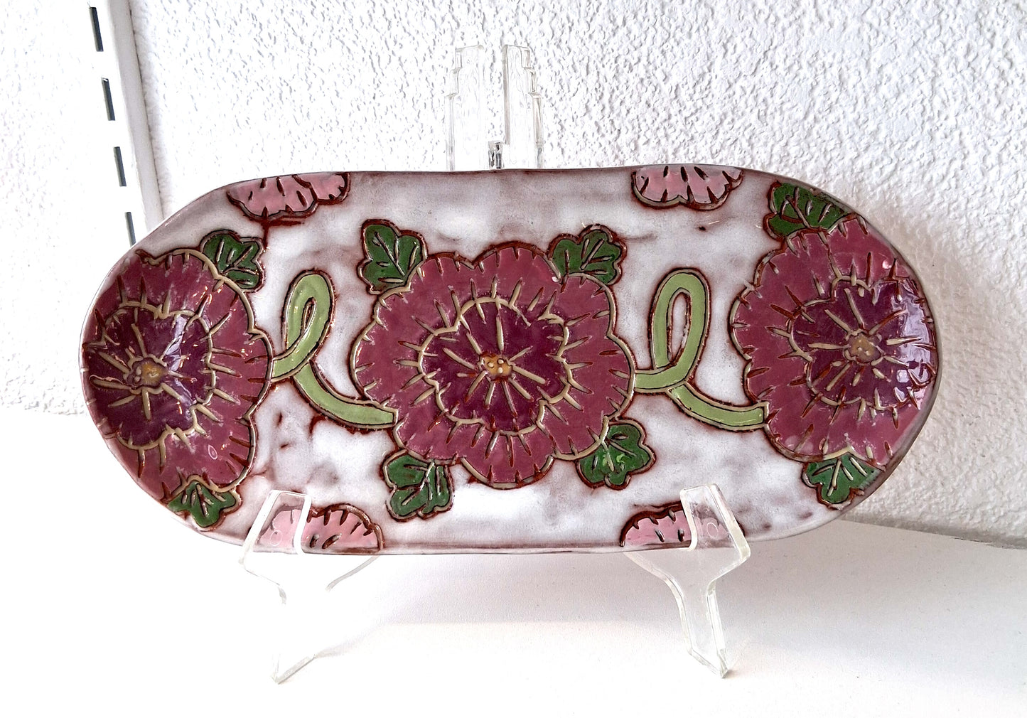 Pink Floral Tray 2- Zoe Pinnell