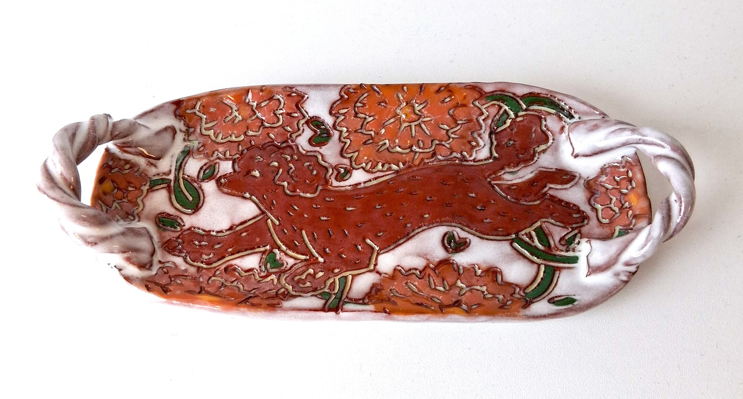 Apricot Poodle Tray- Zoe Pinnell